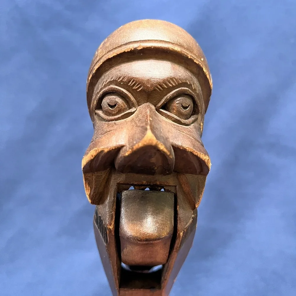 Nutcracker German Black Forest Nutcracker Hand‎ Carved Wood Vintage 9